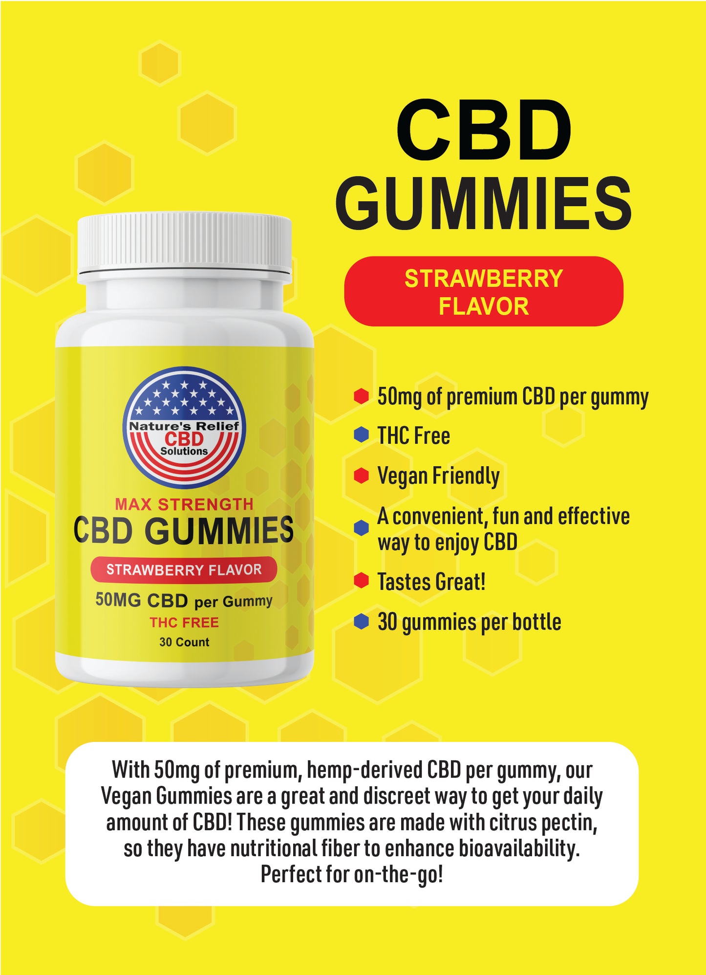 50mg CBD Strawberry Gummies