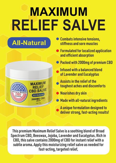 2000mg Maximum Relief CBD Salve with Lavender